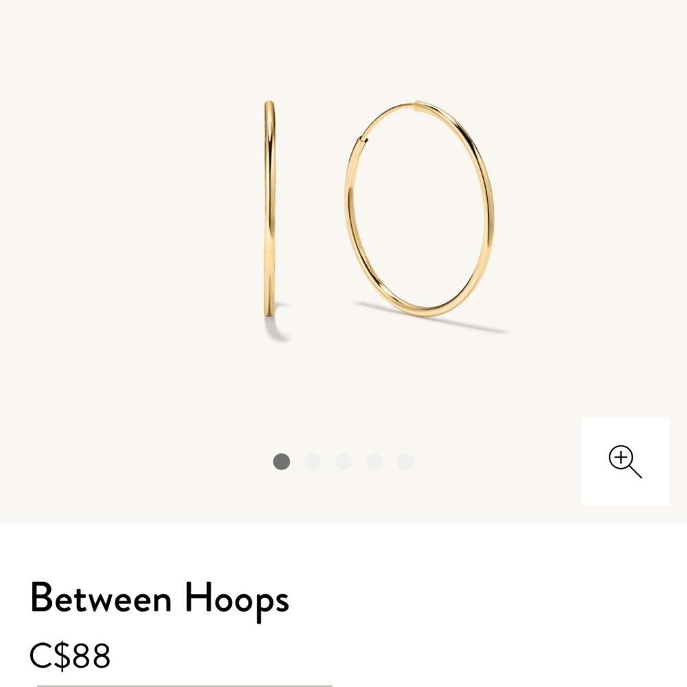Mejuri 14k Yellow Gold Between Hoops